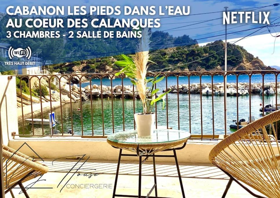 Le Cabanon - Les Pieds Dans L'Eau - Calanques - Wifi Villa Ensues-la-Redonne Oda fotoğraf